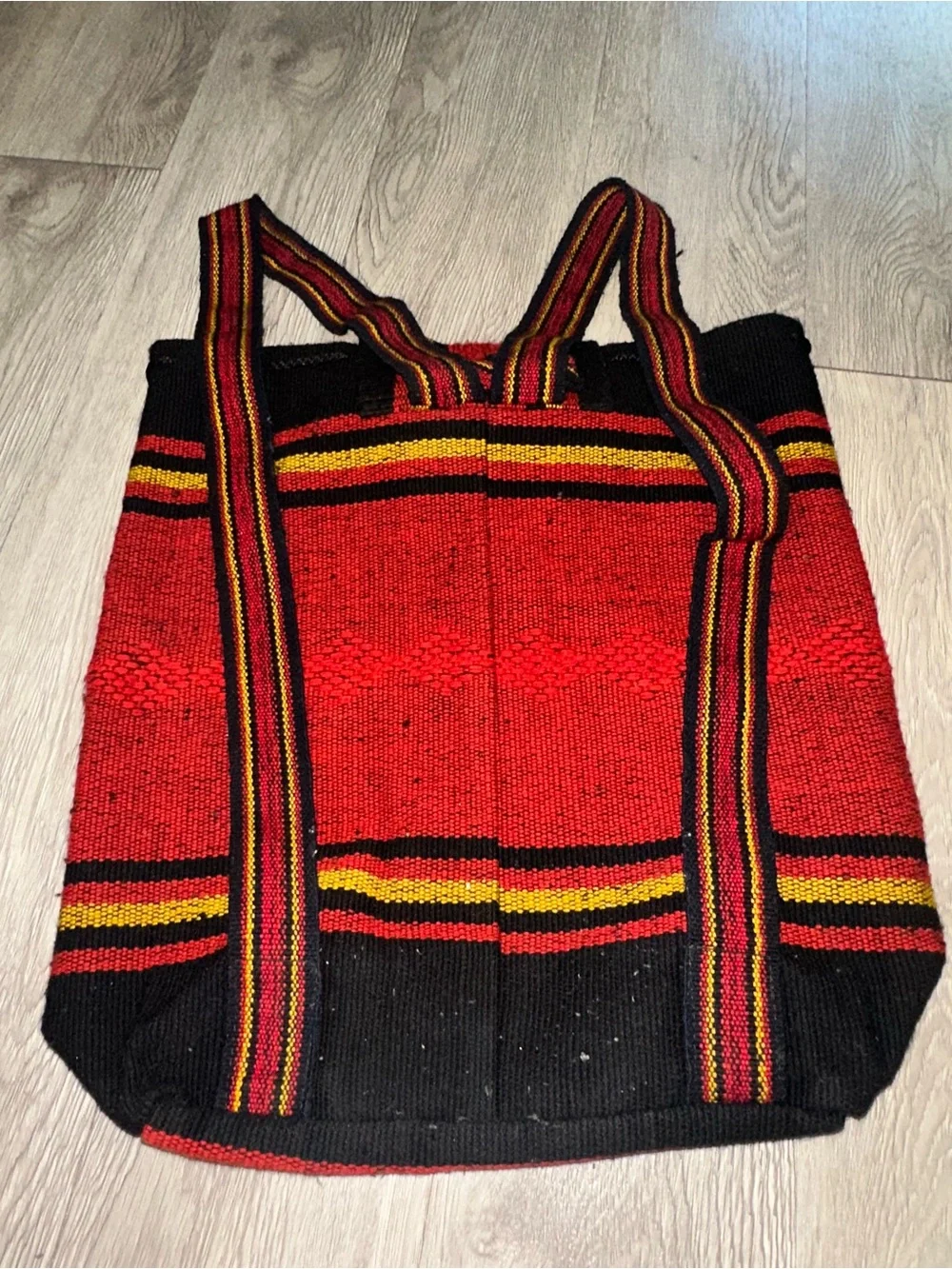 Mickey Mouse Woven Backpack Black Red Mickey Bag Purse